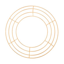 Wire Wreath Frame Round Wreath Rings for DIY Crafts Supplies Holiday W