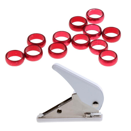 Target Dart Flight Punch Hole Puncher + 12 Pieces Protective O Rings