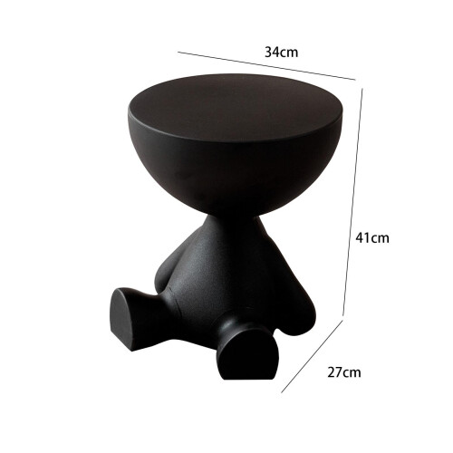 Small Round Side End Table Smooth Coffee Table for Bathroom Dorm Small 1