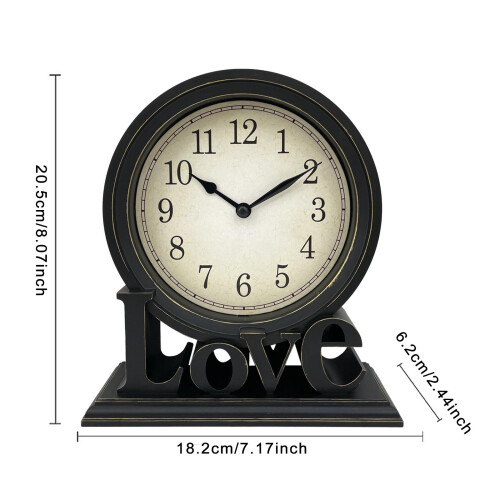 Desk Clock European Style Classic Decorative Retro for Table Kitchen B 1