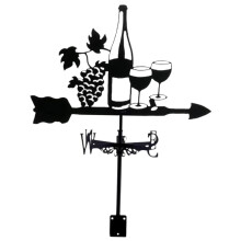 Weather Vane Mount Wind Direction Indicator Gazebo Coop Yard Metal Win