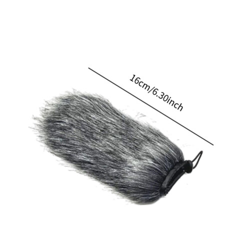 Mic Furry Windscreen Portable Windproof Pop Filter for Outdoor Use Int 1