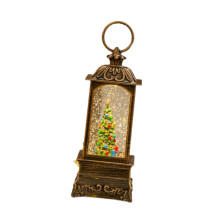 Christmas Snow Globe Romantic Christmas Lantern for Holiday Bookcase B