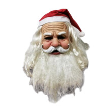 Christmas Latex Mask Realistic Full Face Mask for Holiday Theaters Car