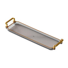 Rectangular Serving Platters with Handles Vanity Tray for Party Home K