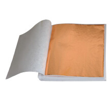 100x Leaf Foil Paper For Gilding Crafting Nail Decor Rose Gold