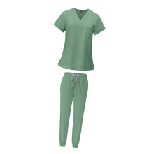 Female Scrub Set Machine Washable Nurse Work Clothing for Beauty Salon