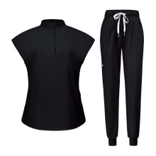 Women Uniform Scrub Set Washable Top and Pants for Beauty Pet Shop SPA