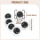 Mirrored Coasters for Drinks Cup Mat 4inch Round for Home Restaurant K 2