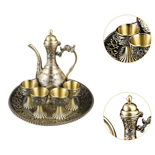 Coffee Pot Versatile Gift Flagon Wine Pot for Wine Cabinet Table Decor 2