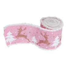 Xmas Ribbon Durable Crafting Decorative Ribbon for Weddings Bow Making