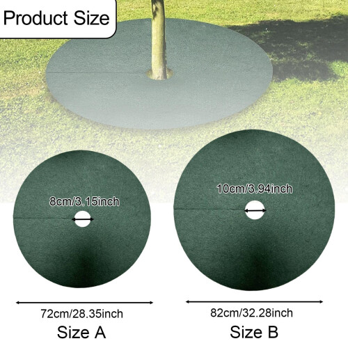 10Pcs Tree Mulch Rings for Weed Control Landscape Round Fruit Tree Pro 1