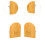 Decorative Bookends Bamboo Support Book Stoppers for Nursery Library B 3