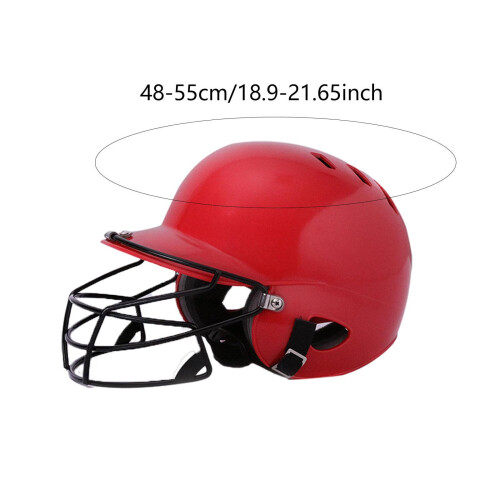Baseball Helmet Shock Absorbing with Facemask for Outdoors Match Compe 1