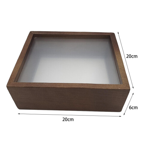 Dried Flower Display Case Wood Shadow Box Frame for Keepsake Wedding P 1