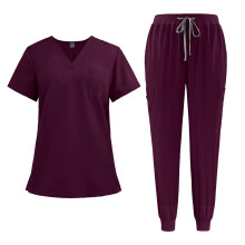 Nursing Scrub Set V Neck Nurse Workwear for Jogging Cosmetology Beauty
