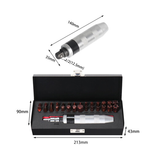 1/2" Manual Hand Impact Driver Set Extractor Durable Hand Impact Drive 1