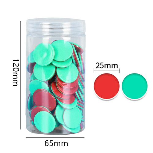 100 Pieces Counting Discs Markers Learning Counters Discs for Game Hom 1