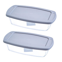 Glass Baking Dish Multifunction Loaf Bread Cake Model for Picnic Home
