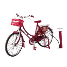 1:10 Bicycle Model Figurines Collections Metal Finger Bike for Desktop
