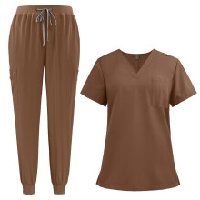 Nursing Scrub Set V Neck Nurse Workwear for Jogging Cosmetology Beauty