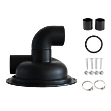 Cyclone Filter Dust Collector with Elbow DIY Plastic Cyclone Separator