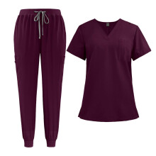 Nursing Scrub Set V Neck Nurse Workwear for Jogging Cosmetology Beauty