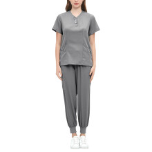 Women Uniform Scrub Set Durable Top and Pants for SPA Healthcare Pet G