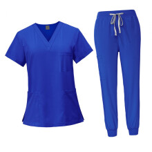 Female Scrub Set Machine Washable Nurse Work Clothing for Beauty Salon
