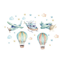 Hot Air Balloon Wall Sticker Wallpaper for Living Room Bedroom Sofa Ba