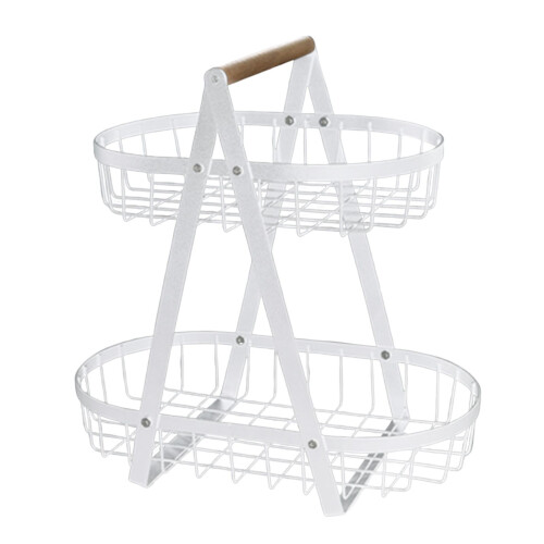 Fruit Basket Wire Storage Basket for Dining Room Bathroom Kitchen Coun