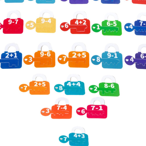 Learning Lock Toys Alphabet and Arithmetic Math Cards Game for Childre 2
