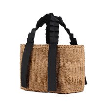 Handwoven Bag Lightweight Portable Woven Tote Bag for Travel Shopping