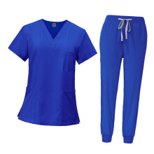 Female Scrub Set Machine Washable Nurse Work Clothing for Beauty Salon