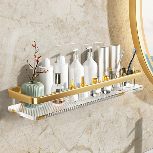 Bathroom Floating Shelf Wall Mounted Holder for Kitchen Bathroom Livin