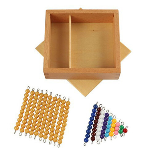 Montessori Math Beads Materials Bead Sorting Stacking Toy for 3 -6 2