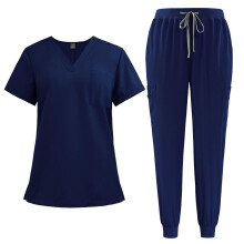 Nursing Scrub Set V Neck Nurse Workwear for Jogging Cosmetology Beauty