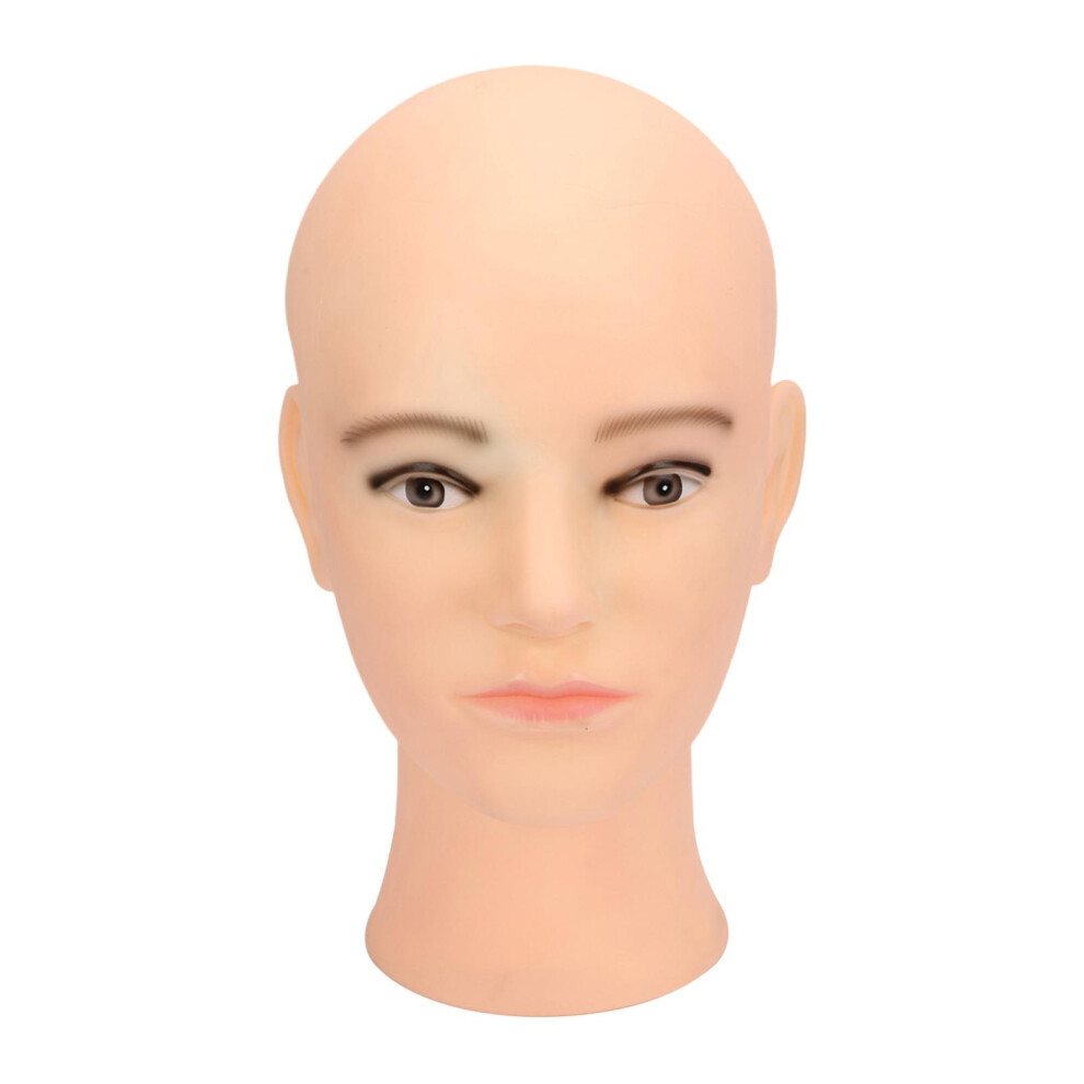 Bald Mannequin Head Sturdy Training Head for Display Hat Headset Hairs