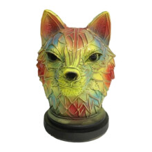 Animal Table Lamp Ornament Stained Resin Light for Home Bedside Table
