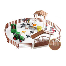 Mini Barn Farm Toys Playset Fence Farm Playset for Boys Girls 3-12 Yea