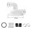 Cyclone Filter Dust Collector with Elbow DIY Plastic Cyclone Separator 2