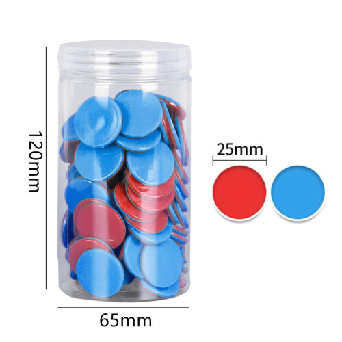100 Pieces Counting Discs Markers Learning Counters Discs for Game Hom 1