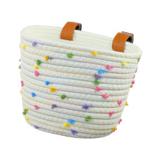 Kids Bike Basket Portable Decor with Adjustable Straps for Children Sh