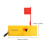 Planer Board for Fishing Accessory with Spring Flag System Snap Releas 2