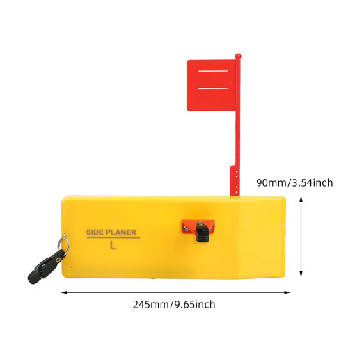 Planer Board for Fishing Accessory with Spring Flag System Snap Releas 1