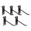5 Pieces Wall Hooks Hangers Multipurpose for Office Backyard Retail Sh 1