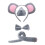 Mouse Ears Headband, Bowtieand Tail Accessories Set for Halloween Part 1
