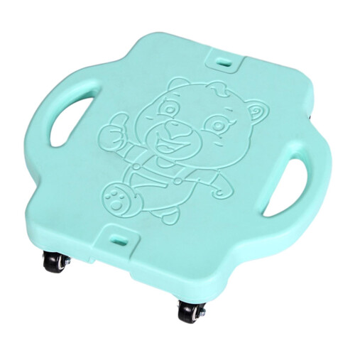 Scooter Board with Handle Roller Floor Board for Backyard Activities O