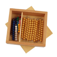 Montessori Math Beads Materials Bead Sorting Stacking Toy for 3 -6