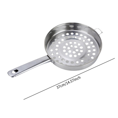 Big Hole Cold Shrimp Colander Stainless Steel for Straining Draining R 1